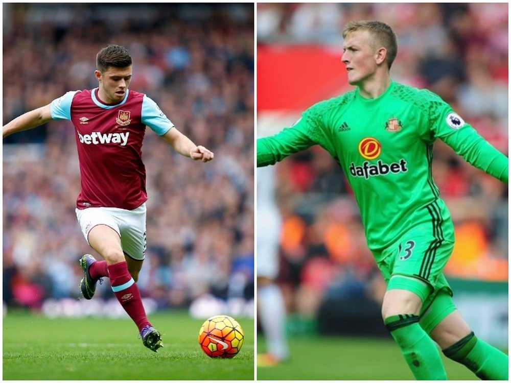 Cresswell (L) and Pickford have been drafted in to the England squad. BeSoccer