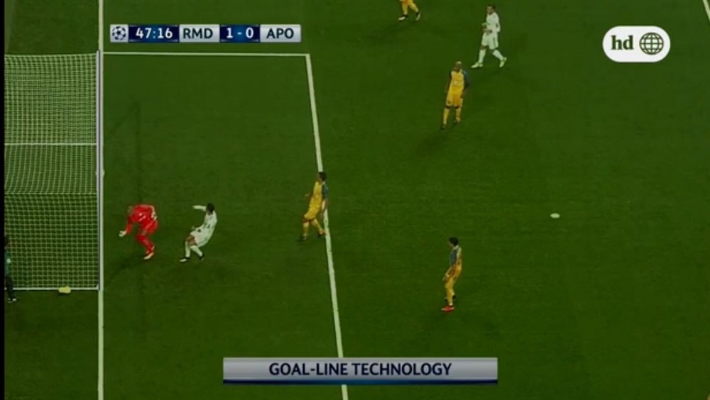 A tecnologia de gol acertou, e tirou a razão a Cristiano Ronaldo. beINSports