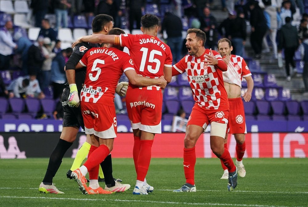 Stuani marcó el gol de la victoria. EFE
