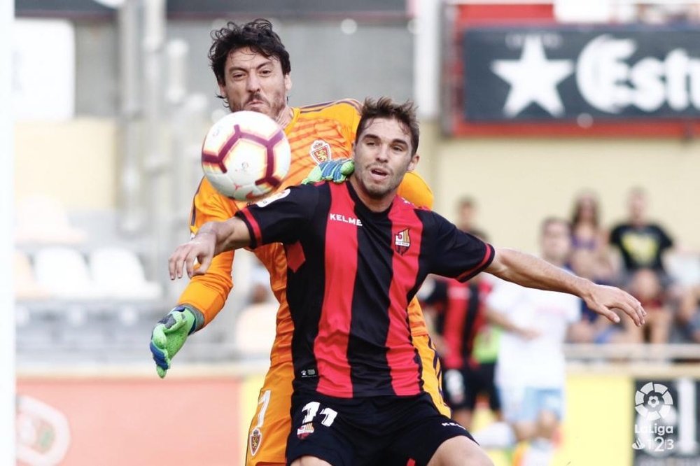 Cristian Álvarez (i) analizó el inicio de curso del Zaragoza. LaLiga