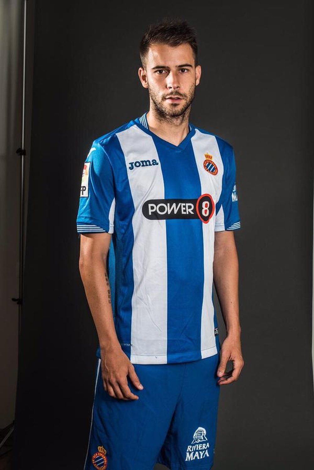 Cristian Gómez, con la camiseta del Espanyol. CristianGomez
