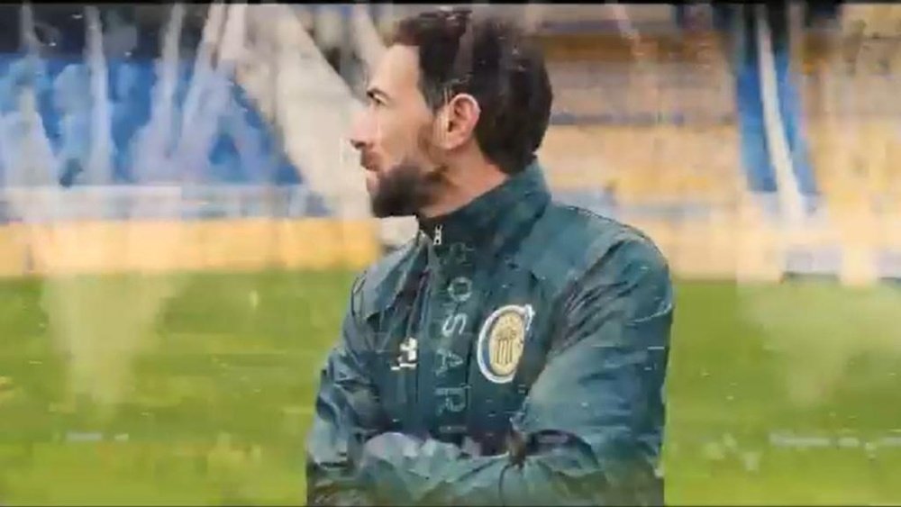 Cristian González, nuevo técnico de Rosario Central. Captura/RosarioCentral