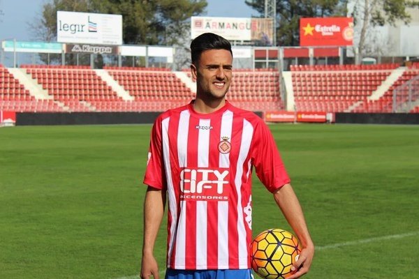 El jugador del Girona consiguió adelantar a su equipo marcando de penalti. Twitter