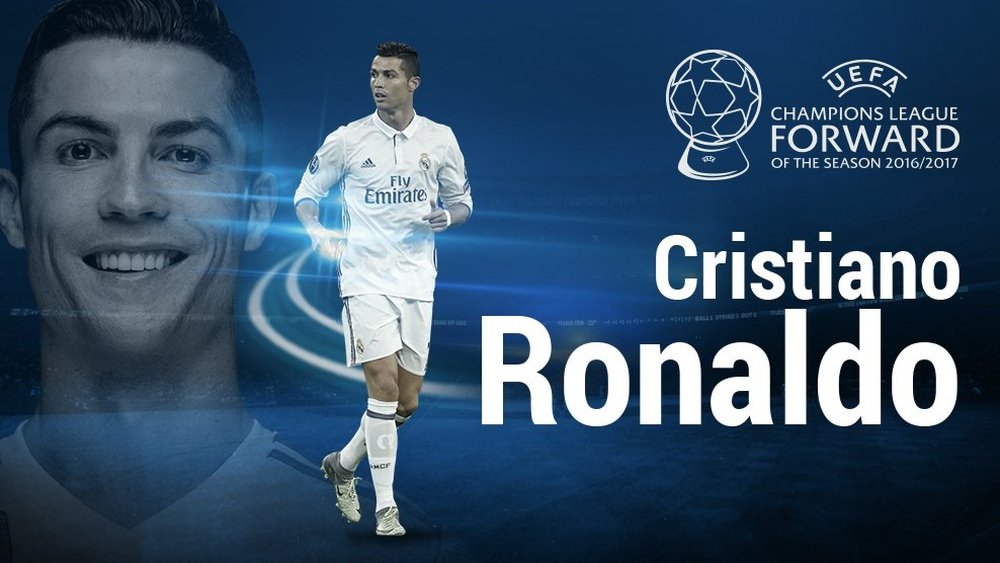 Ronaldo was named as the Best Forward of last year's Champions League. AFP
