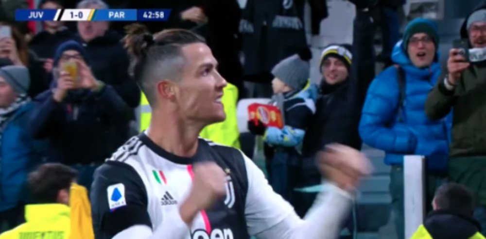 Cristiano não perde o seu encontro com o gol. Captura/#Vamos