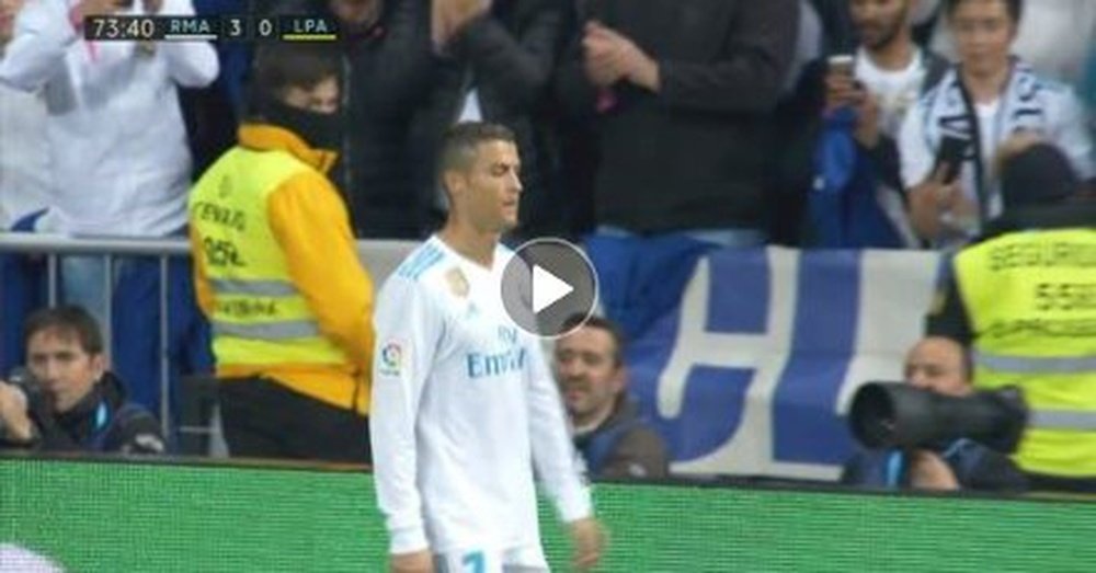 Ronaldo couldn't hide his discontent. Captura/ESPN