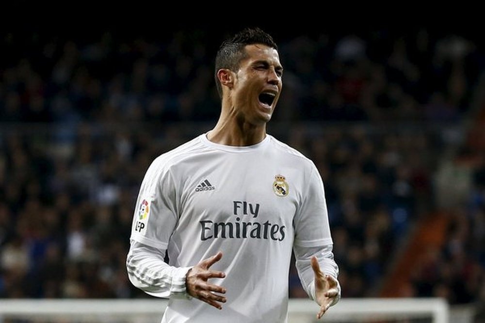 Cristiano Ronaldo, durante un partido de Liga con el Real Madrid. Twitter