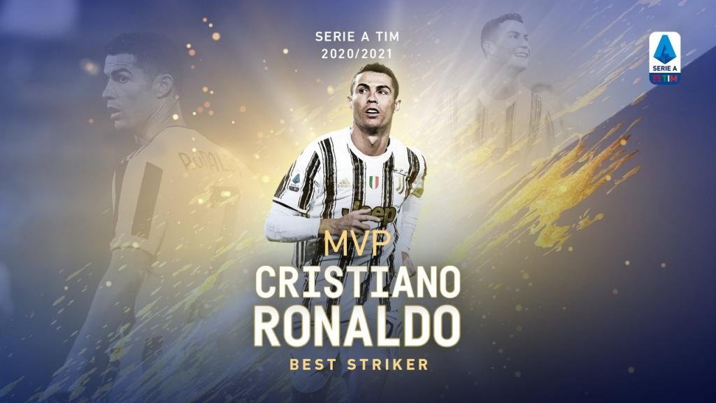 Cristiano Ronaldo, mejor delantero de la Serie A 2020-21. Twitter/SerieA_ES