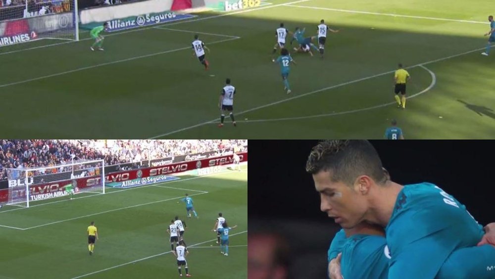 Ronaldo both won and converted the penalty for Real. Movistar