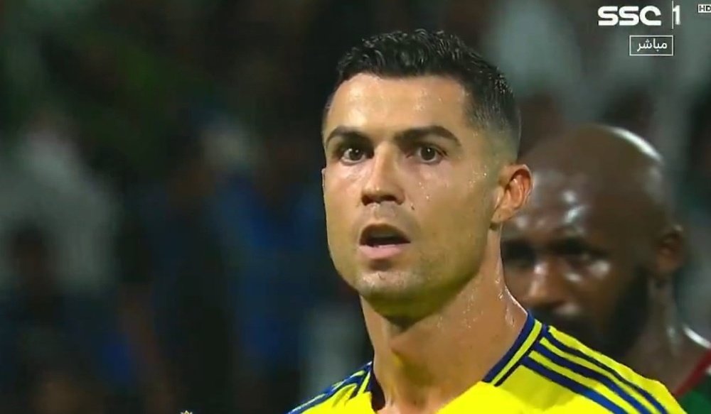 Cristiano Ronaldo scored his 915th goal. Screenshot/SSC1