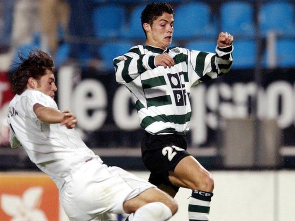 Cristiano Ronaldo, en un partido con el Sporting de Lisboa. GoalBR