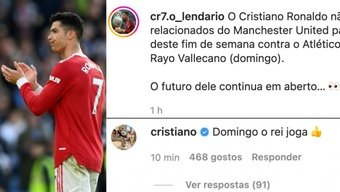 Ronaldo says he will play in Man Utd friendly in opposition to Rayo Vallecano