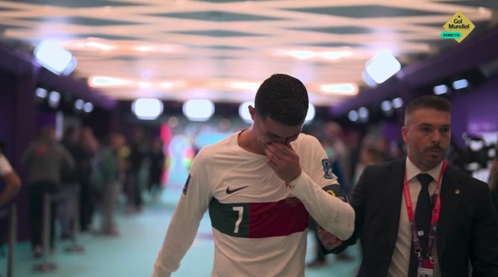 Cristiano se despidió de su último Mundial. Captura/GolMundial
