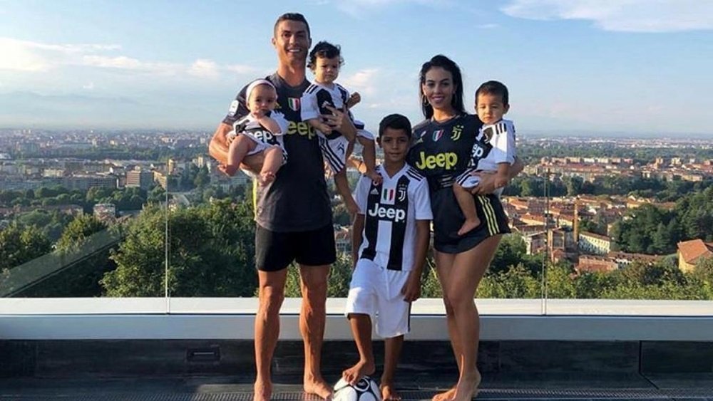 Cristiano Ronaldo presumió de familia. Instagram/Cristiano
