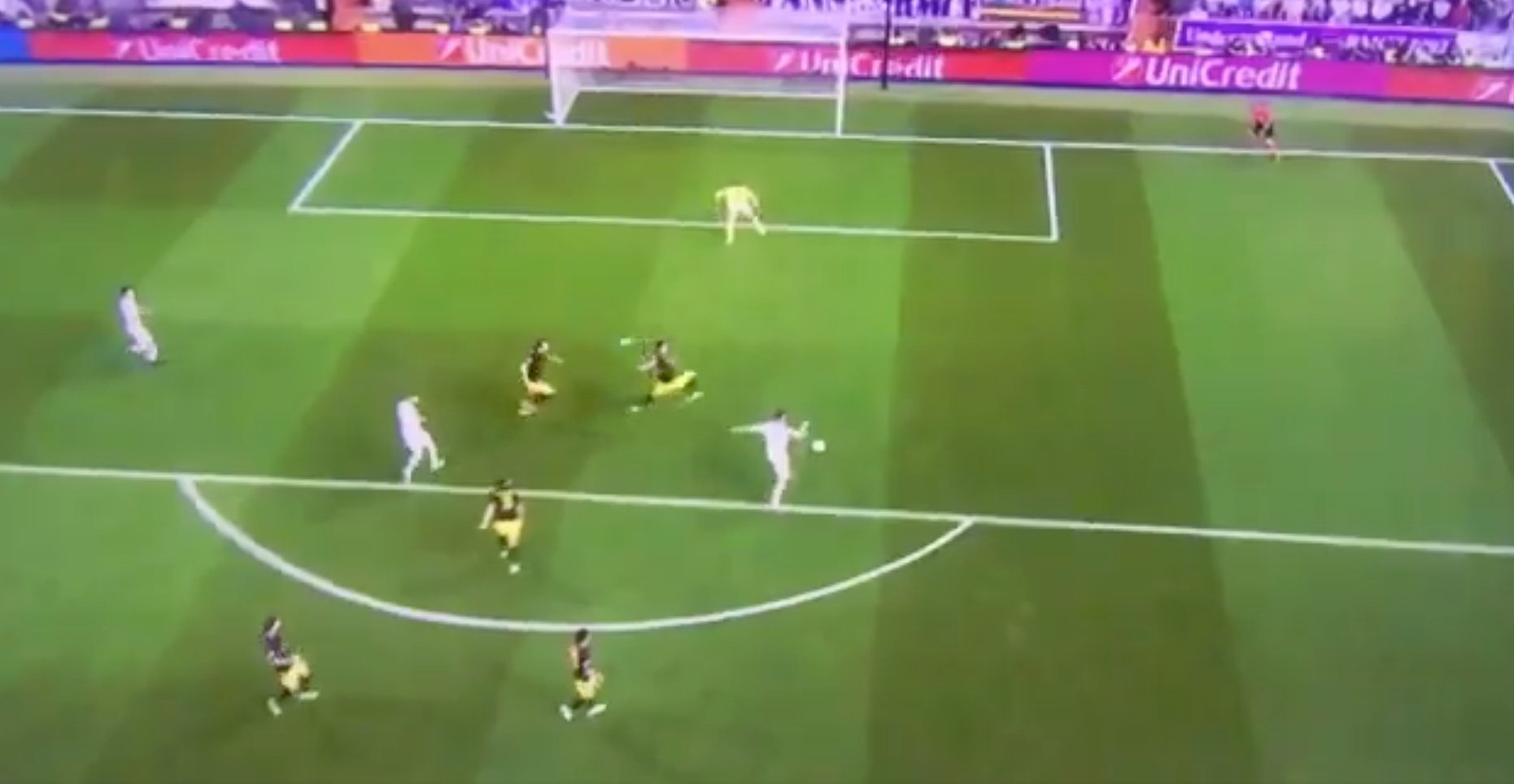 Ronaldo's 2-0 against Atletico. Twitter