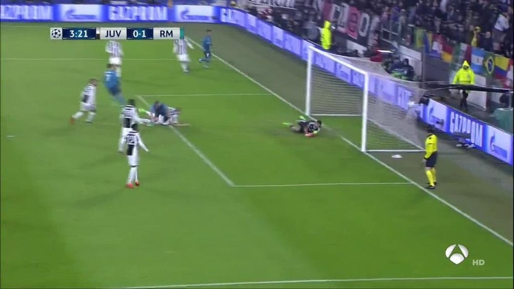 Ronaldo stabbed home inside three minutes. Screenshot