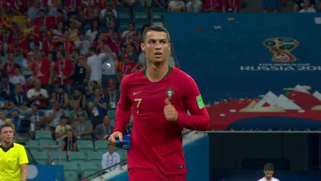 Cristiano estuvo acertado de cara al gol. Captura/Telecinco