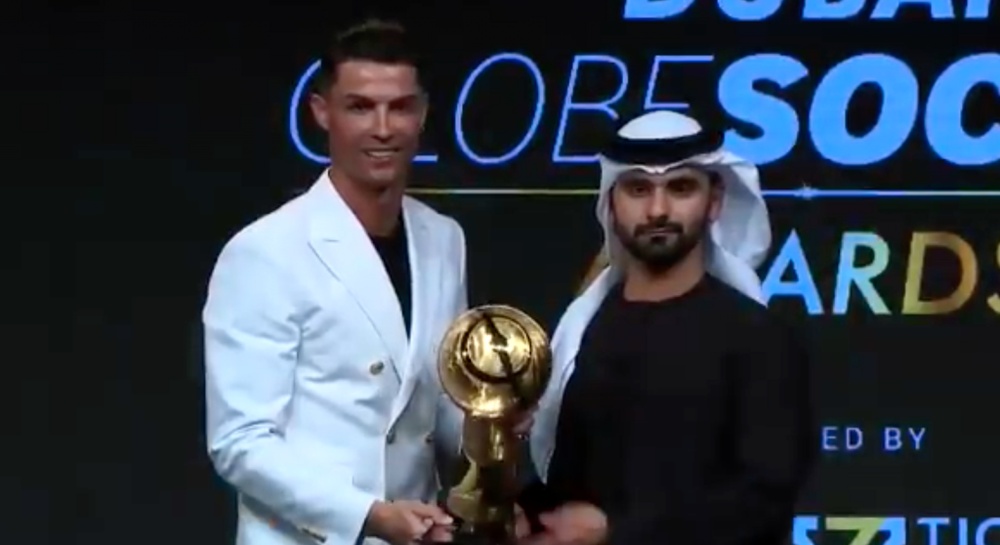 Ronaldo won it. Twitter/Globe_Soccer