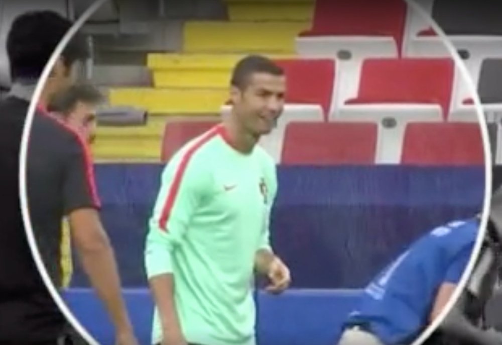 L'attaquant portugais a retrouvé la joie lors de son dernier entraînement. DeportesCuatro