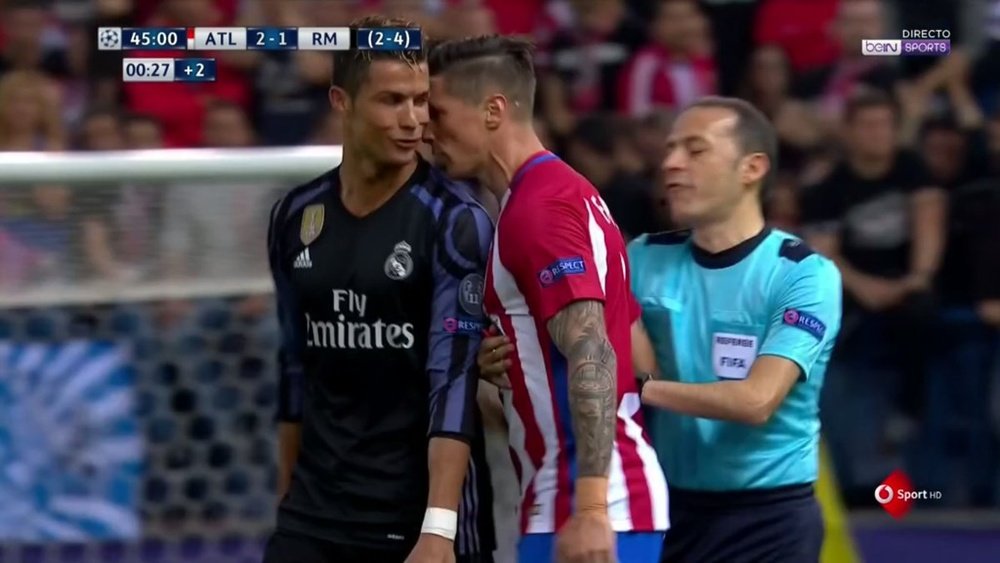 Cristiano e Torres trocaram insultos durante o jogo. beINSports