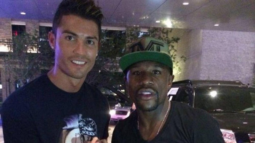 Mayweather hinted at buying Newcastle and signing Ronaldo. Instagram/Cristiano