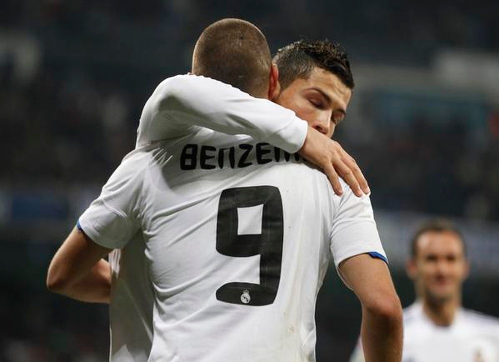 Cristiano Ronaldo and Karim Benzema and Real Madrid's star strikers. Twitter