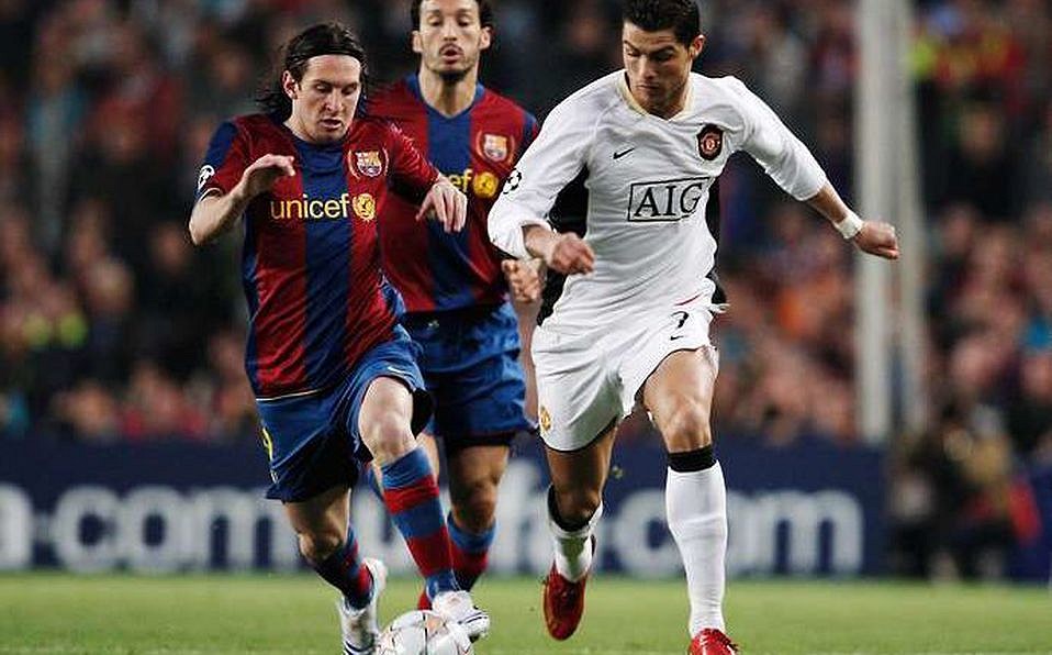 Cristiano vs Messi manchester united