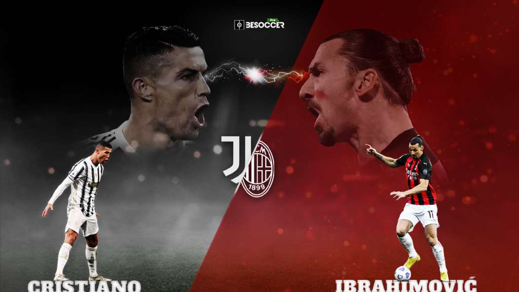 Ronaldo Ibrahimovic enfrentamiento Serie A domingo juventus milan 
