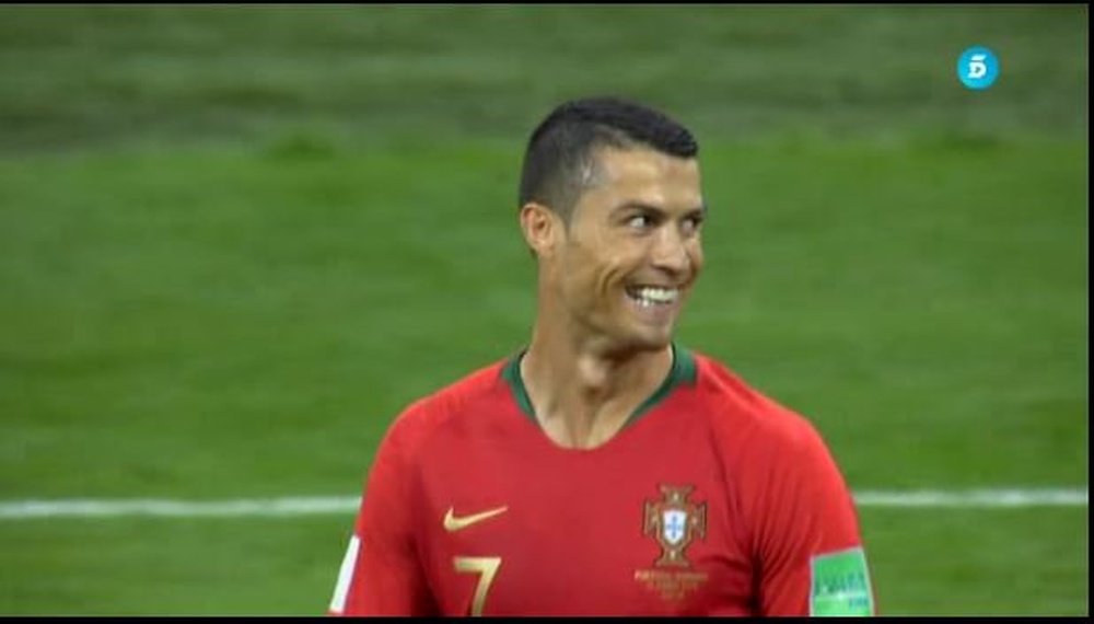 Ronaldo was quick to tell Nacho his thoughts. Telecinco