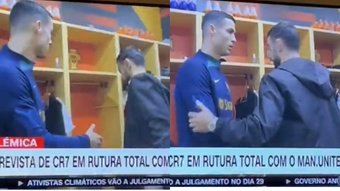 Bruno Fernandes almost blanked Cristiano Ronaldo in the Portugal camp. Screenshot/CNN