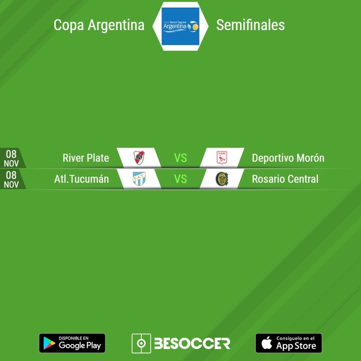 Estas son las semifinales de la Copa Argentina
