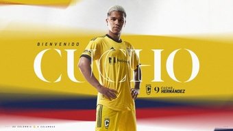 Cucho Hernández, nuevo futbolista del Columbus Crew. Twitter/ColumbusCrew