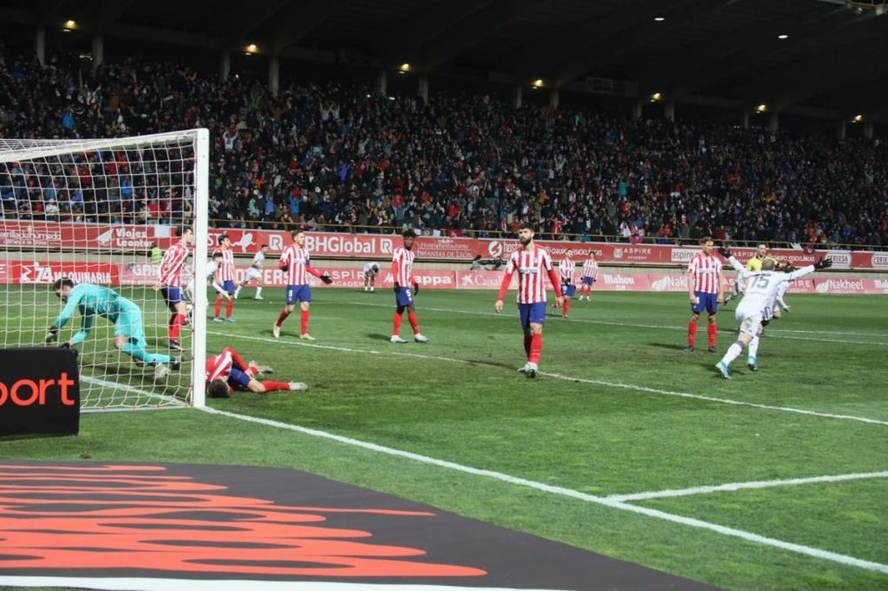 Atlético de Madrid não foi capaz de superar o Cultural Lionesa. EFE/ Rodrigo Jiménez/Arquivo