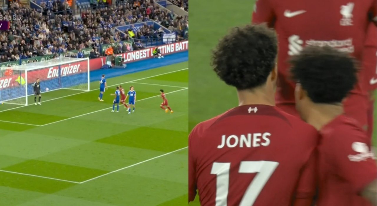 Jones struck twice in the 33rd and 36th minutes. Screenshot/DAZN