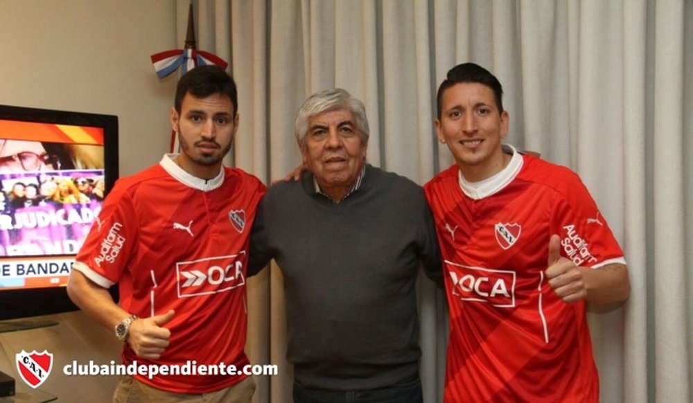 Damián Martínez y Juan Sánchez Miño, nuevos jugadores de Independiente. Independiente
