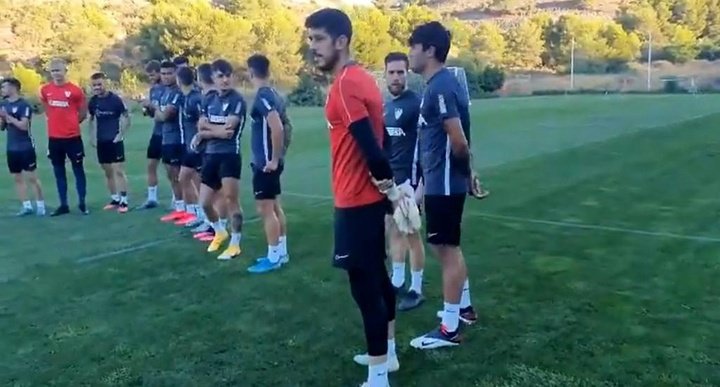 Escassi, Calero y Dani Barrio ya entrenan con el Málaga