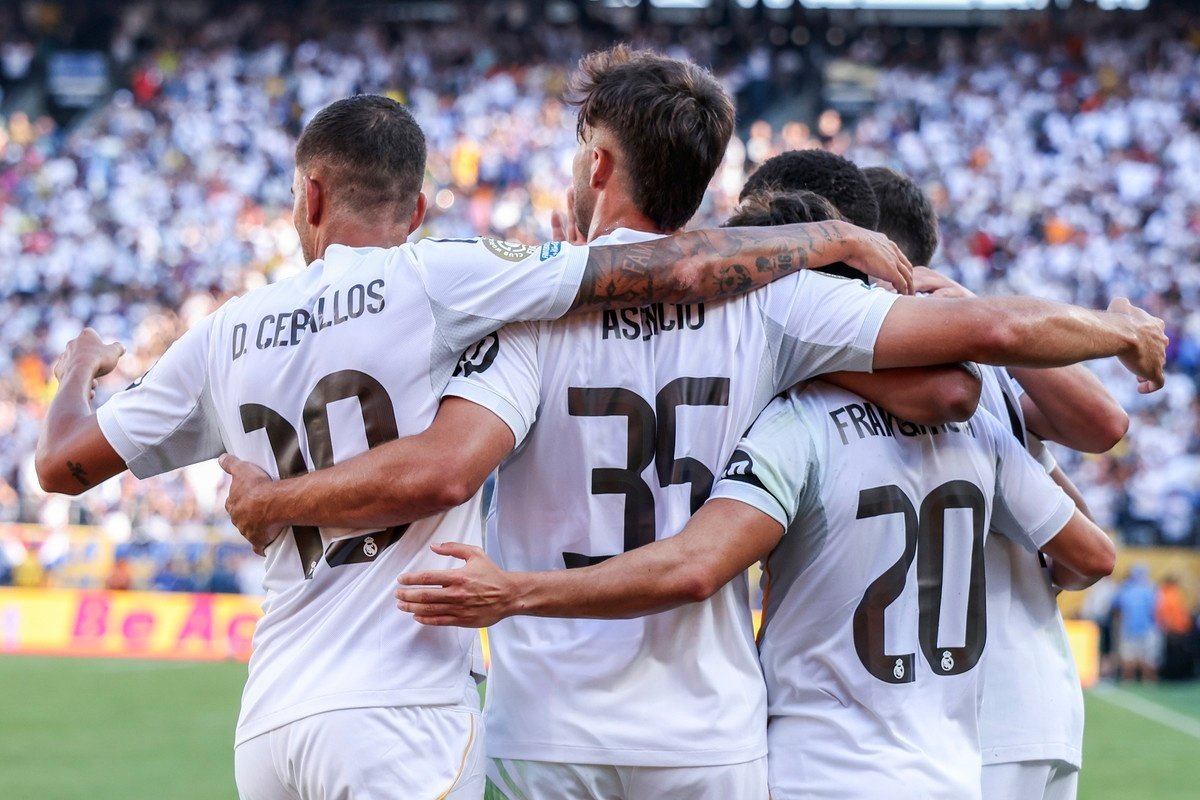 El Madrid, atrapado en Palm Beach antes de viajar a Nueva York. EFE