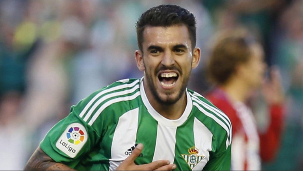 Ceballos celebró la victoria del Betis. EFE