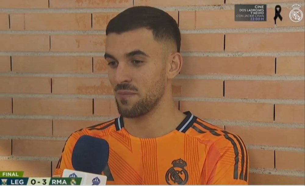 Ceballos praised Fede Valverde. Screenshot/RealMadridTV