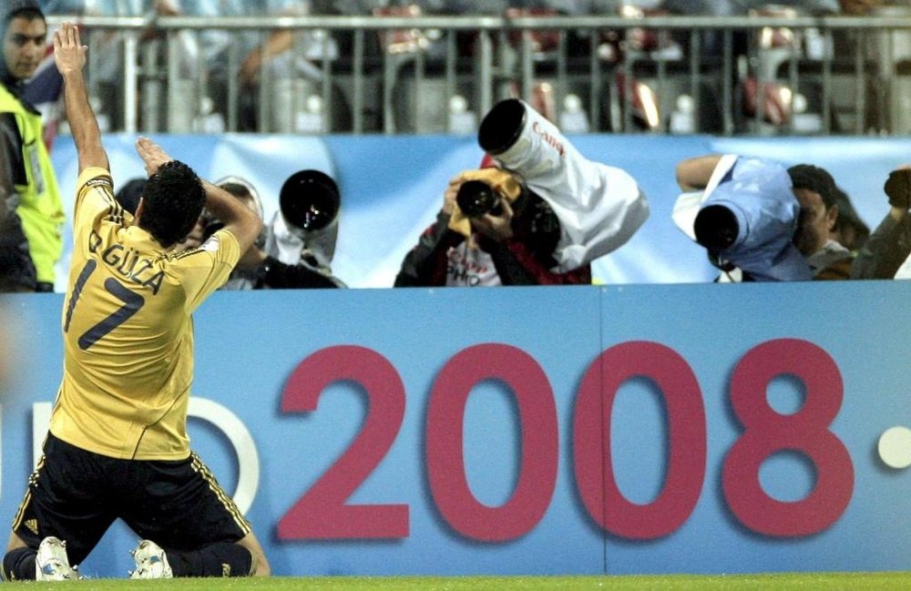 Güiza es uno de los pocos supervivientes de la Eurocopa 2008. EFE/Juanjo Martín