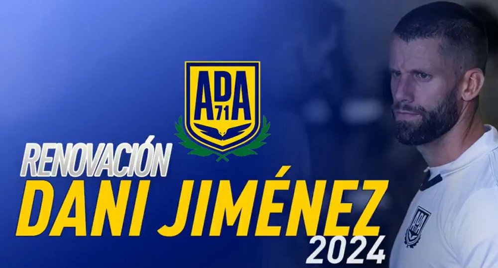 Dani Jiménez jugará con el Alcorcón hasta 2024. Twitter/AD_Alcorcón