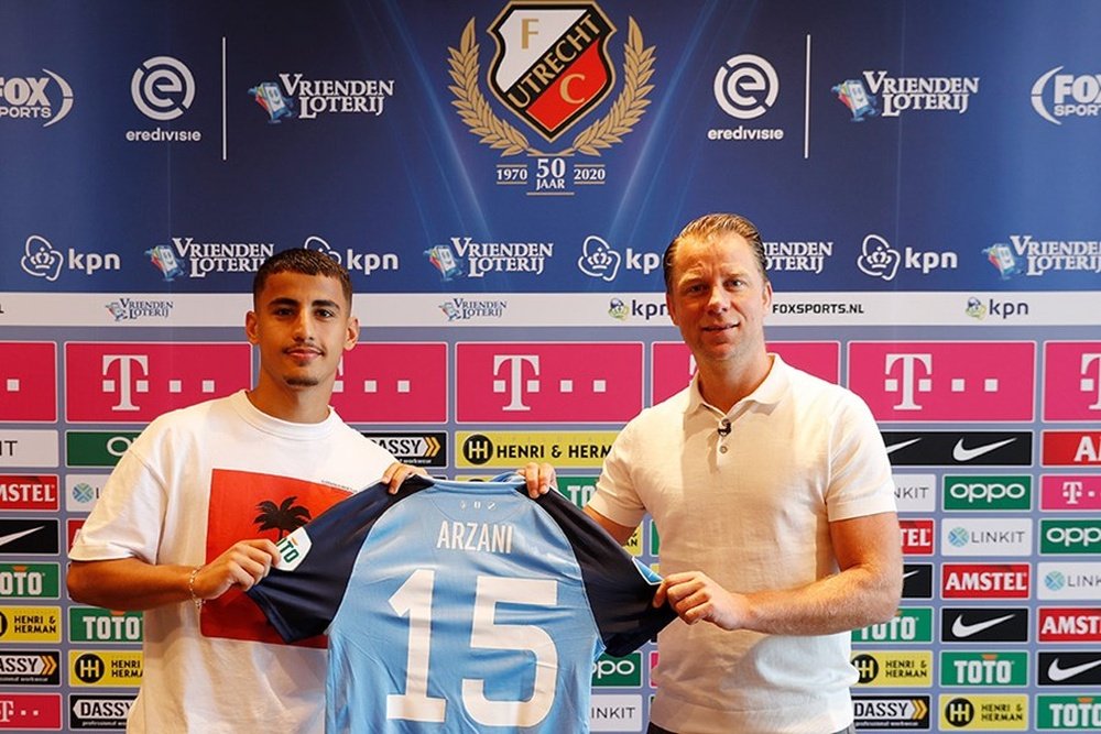 Arzani has signed for Utrecht. Twitter/FCUtrecht