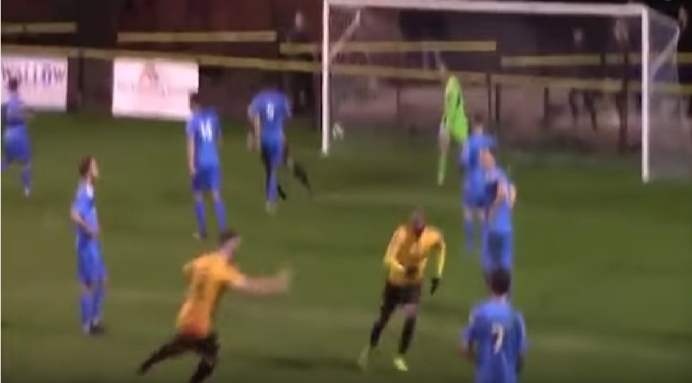 Daniel Dubidat scored a stunner for Alvechurch. AlvechurchTV