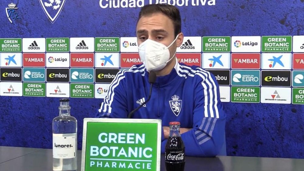 Lasure está encantado de poder volver a jugar. YouTube/RealZaragoza
