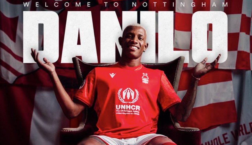 Danilo firmó hasta 2029 con el Nottingham Forest. Captura/NFFC