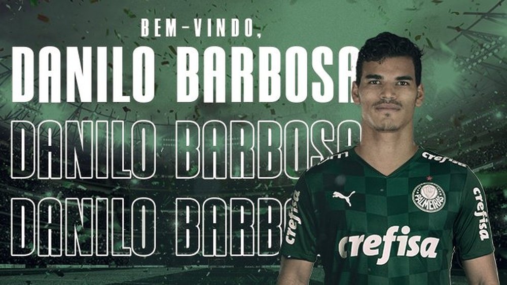 Palmeiras hizo oficial la incorporación de Danilo Bardosa procedente del Niza. Twitter/Palmeiras