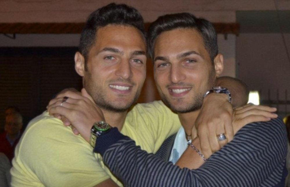 Danilo y Dario D'Ambrosio, jugadores italianos y hermanos gemelos.