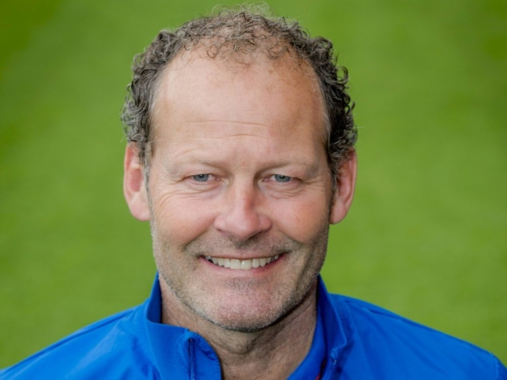 Danny Blind (pictured in 2014) was named as new Netherlands coach on Wednesday, taking over from Guus Hiddink who left the post with the Dutch team struggling to qualify for Euro 2016