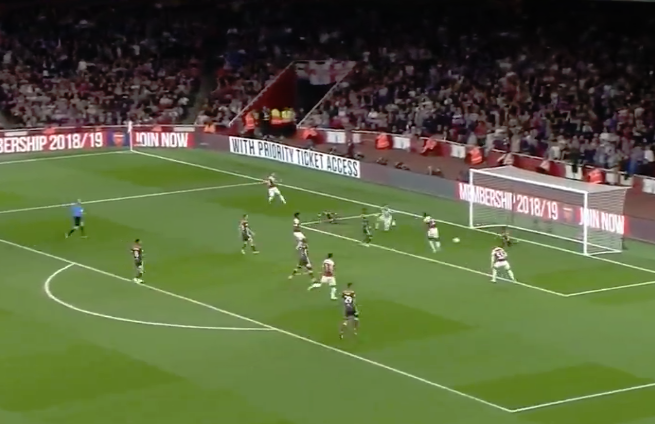 Welbeck finished a great move for his second of the night