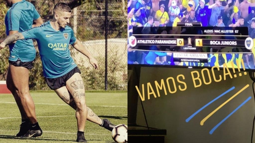 ¡El 'Pipa' siguió a Boca desde la distancia!